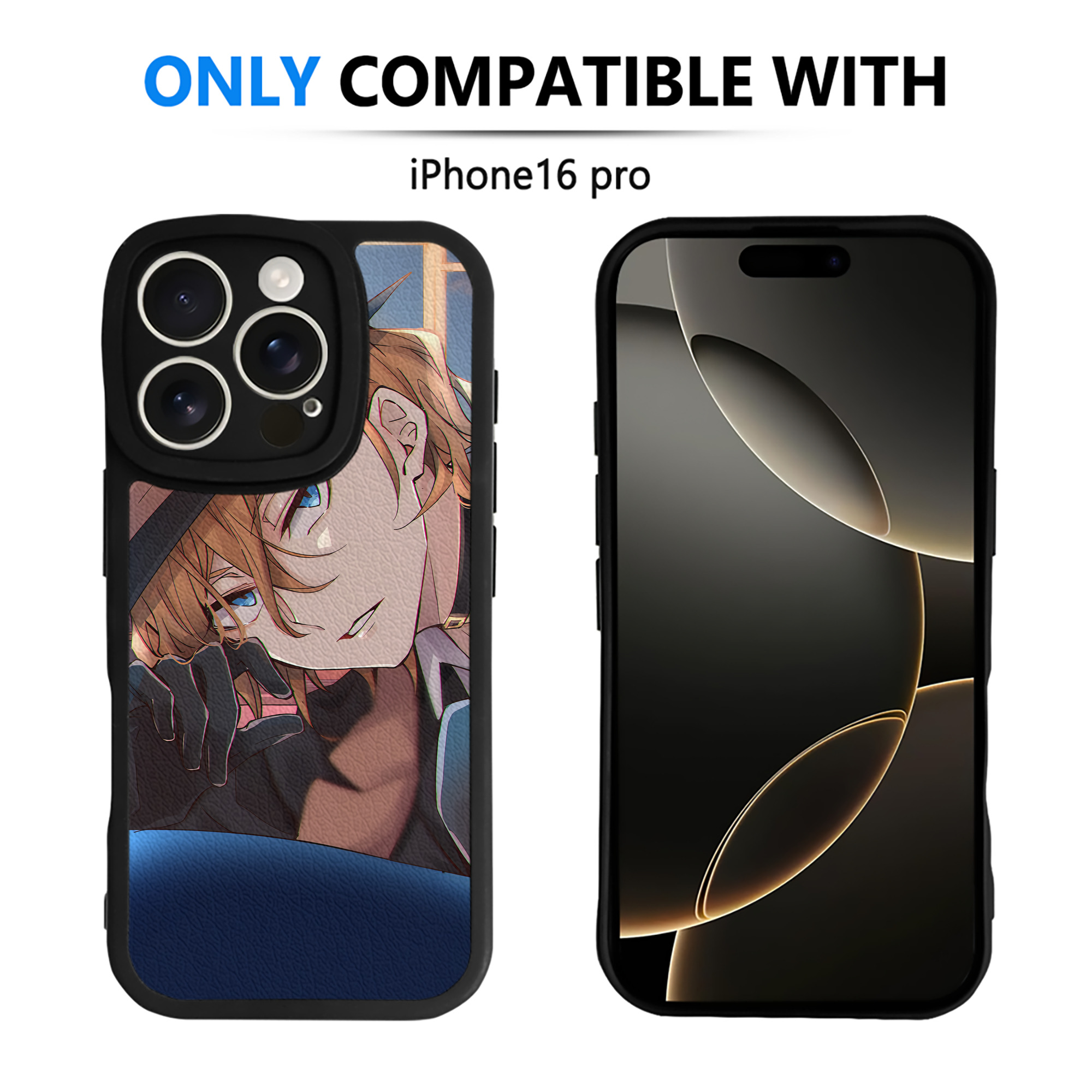 （画像用） 文豪ストレイドッグス Bungo Stray Dogs 【iPhone 16シリーズ対応】シリコンスマホケース（レザー調） 材質：シリコン